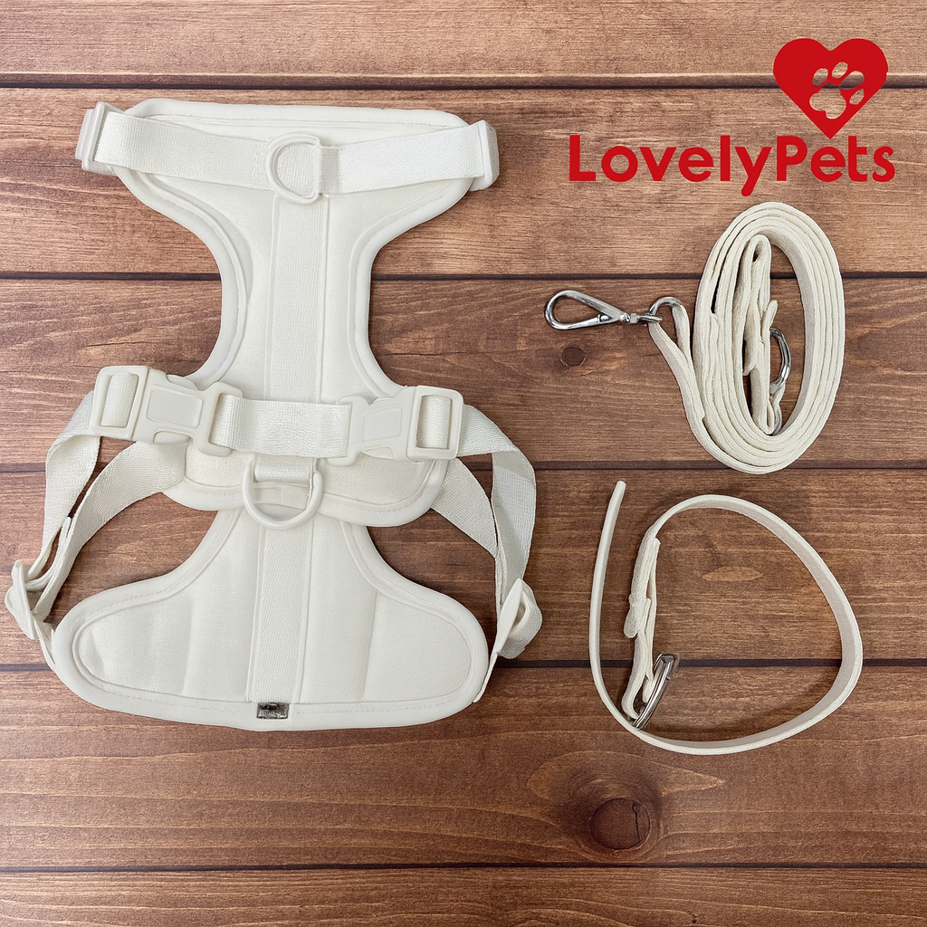 Grey-Combo 1 (Harness, Leash and Poop bag)