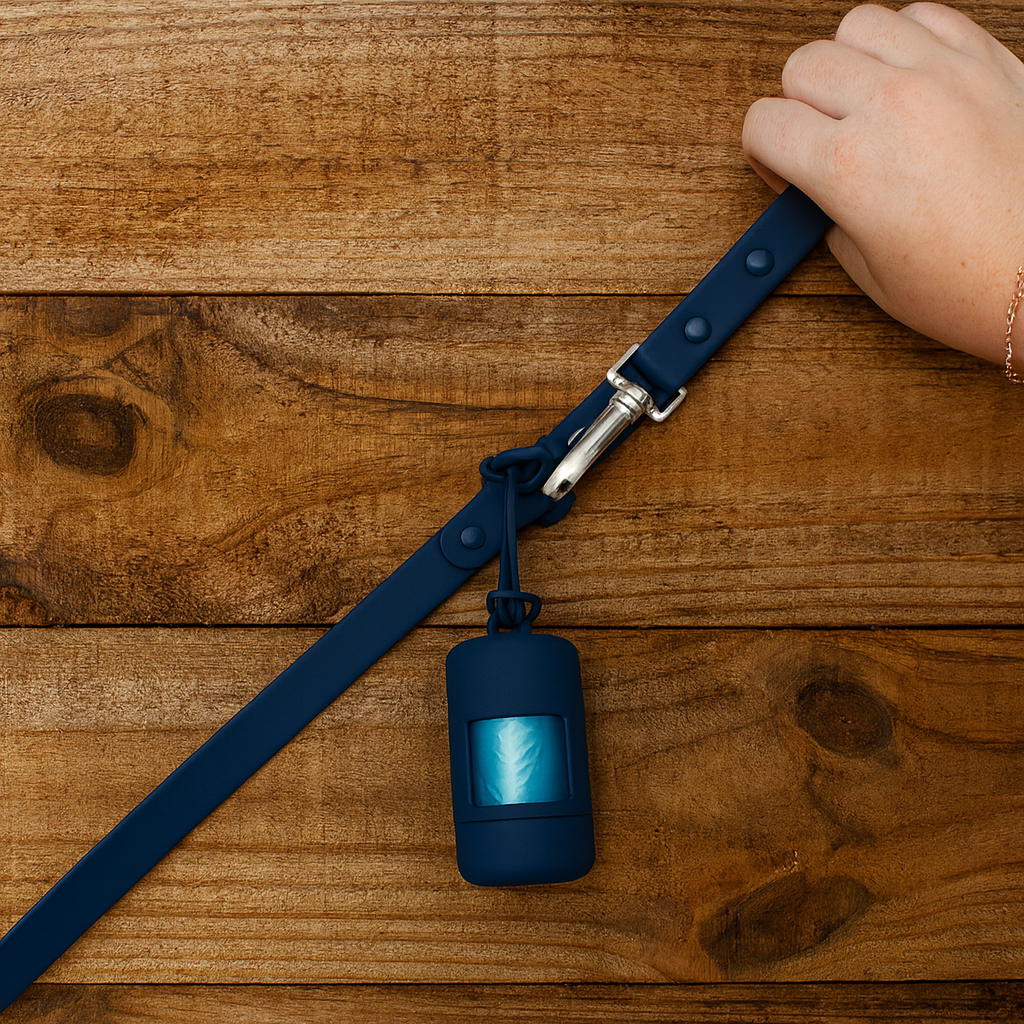 Poop Bag Navy Blue