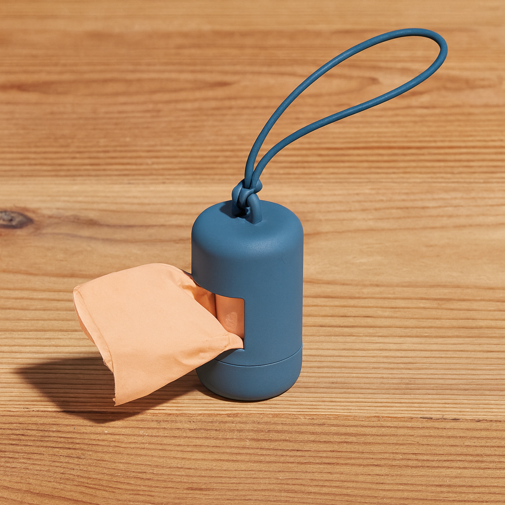 Poop Bag Navy Blue